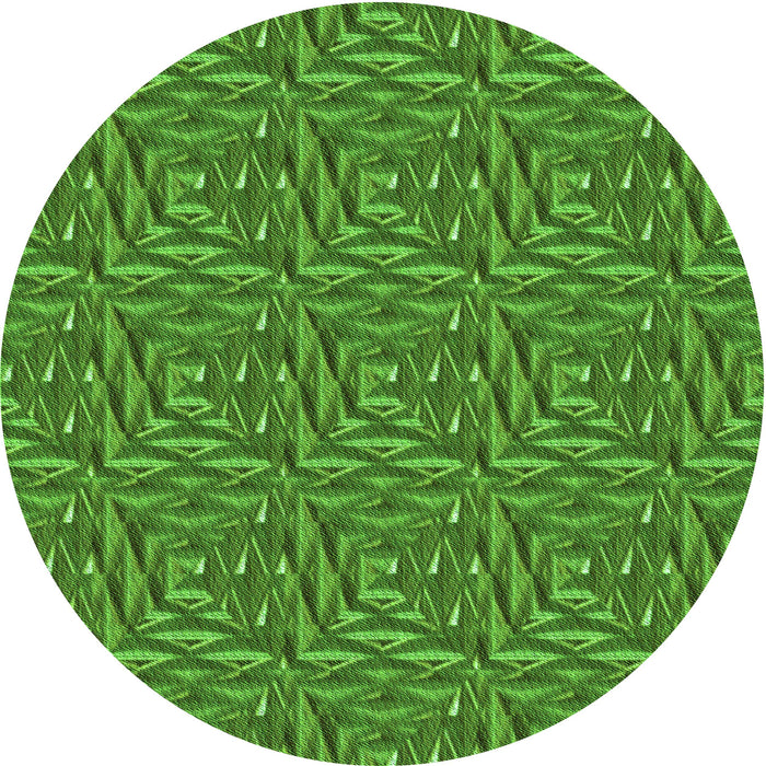 Square Machine Washable Transitional Green Rug in a Living Room, wshpat2158grn