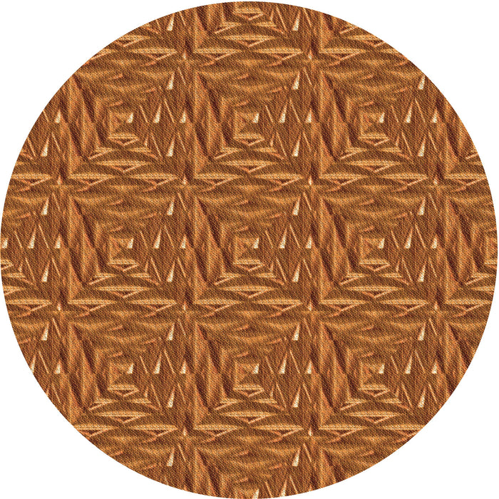 Square Machine Washable Transitional Neon Orange Rug in a Living Room, wshpat2158org