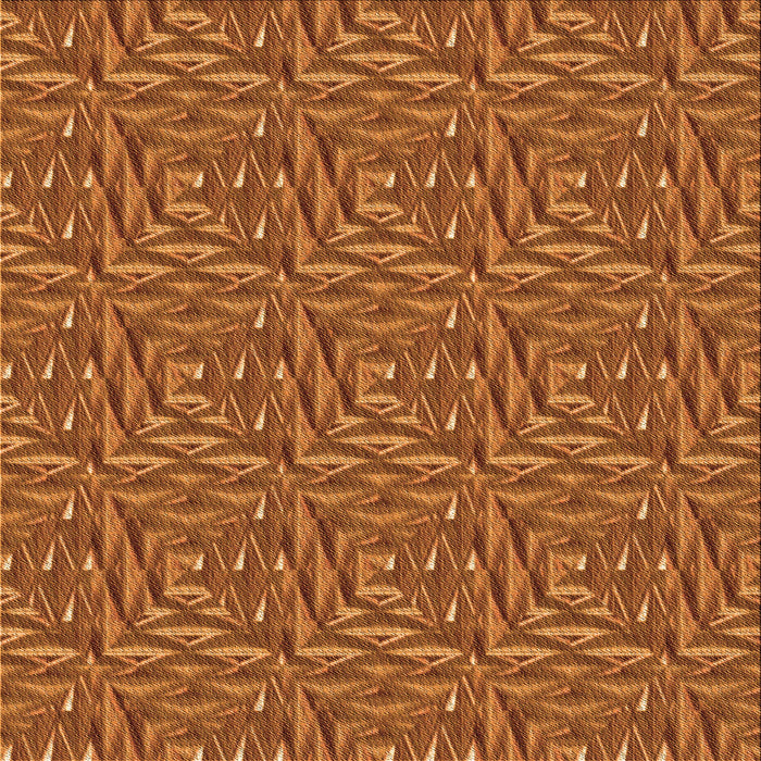 Round Patterned Neon Orange Rug, pat2158org