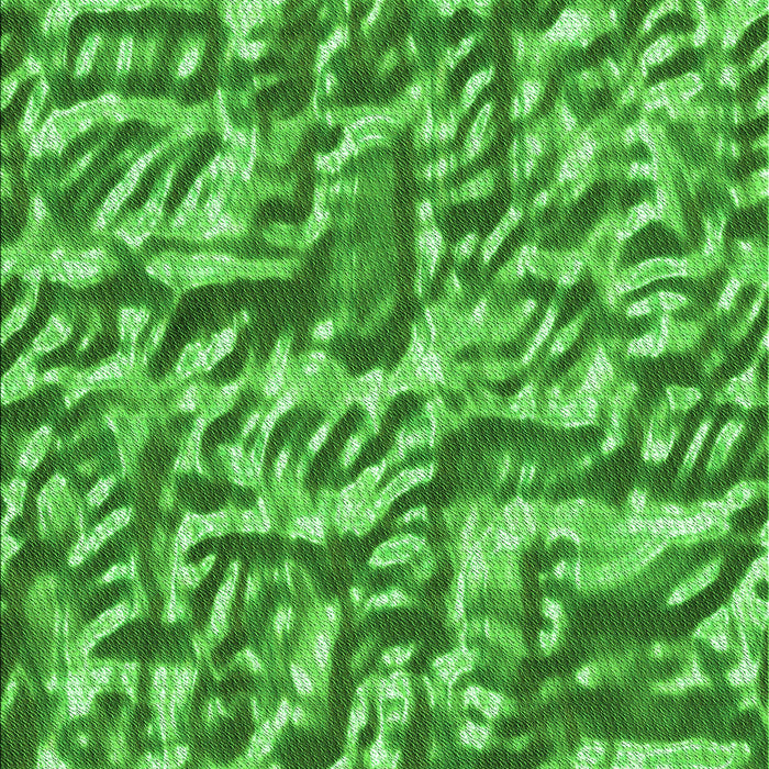 Machine Washable Transitional Green Rug, wshpat2159grn