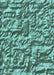 Patterned Turquoise Green Rug, pat2159lblu