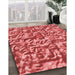 Machine Washable Transitional Red Rug in a Family Room, wshpat2159rd