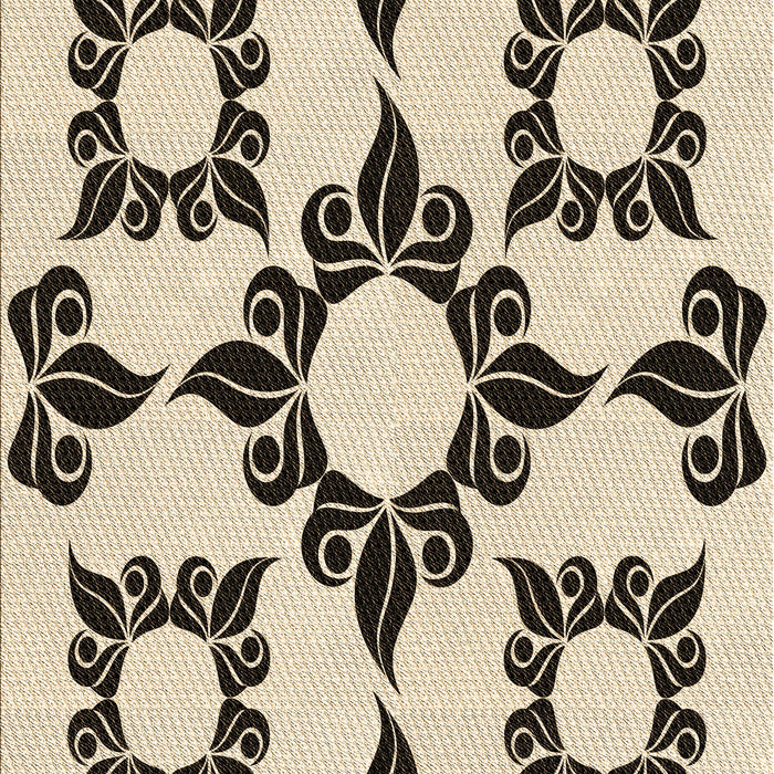 Machine Washable Transitional Coffee Brown Rug, wshpat216brn