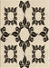 Patterned Coffee Brown Rug, pat216brn