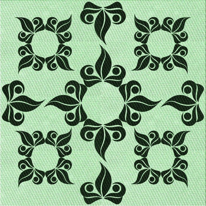 Round Machine Washable Transitional Mint Green Rug, wshpat216grn
