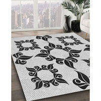 Patterned Carbon Gray Rug, pat216gry