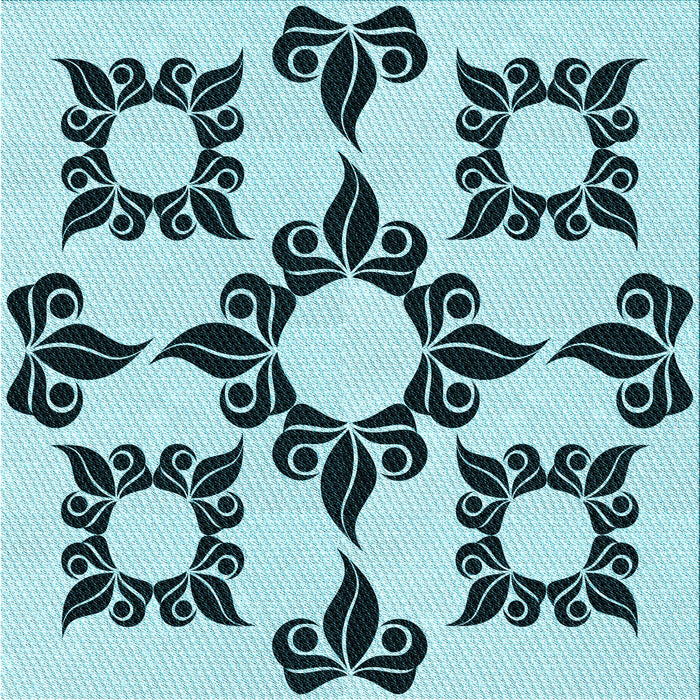 Round Machine Washable Transitional Electric Blue Rug, wshpat216lblu