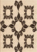 Patterned Saddle Brown Rug, pat216org