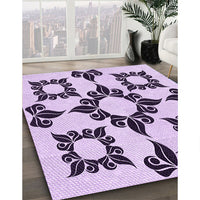 Patterned Purple Rug, pat216pur