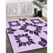 Machine Washable Transitional Purple Rug in a Family Room, wshpat216pur