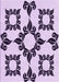 Machine Washable Transitional Purple Rug, wshpat216pur