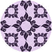 Square Patterned Purple Rug, pat216pur