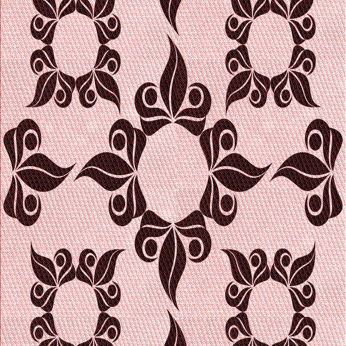 Machine Washable Transitional Light Rose Pink Rug, wshpat216rd