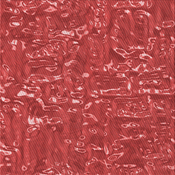 Round Patterned Red Rug, pat2160rd