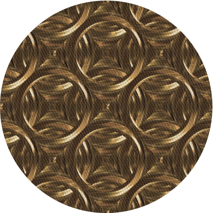 Square Patterned Light Brown Rug, pat2161brn