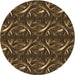 Square Patterned Light Brown Rug, pat2161brn