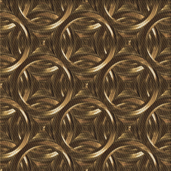 Round Machine Washable Transitional Light Brown Rug, wshpat2161brn