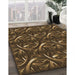 Machine Washable Transitional Light Brown Rug in a Family Room, wshpat2161brn