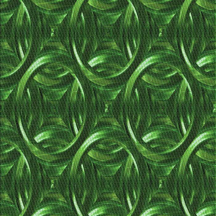Patterned Deep Emerald Green Rug, pat2161grn