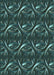Patterned Aquamarine Stone Green Rug, pat2161lblu