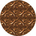 Square Patterned Red Rug, pat2161org