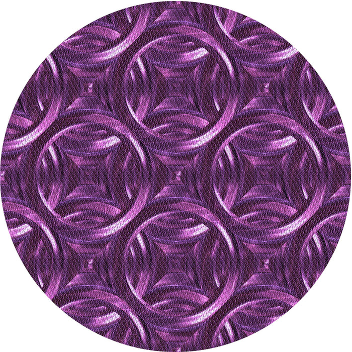 Square Patterned Plum Velvet Purple Rug, pat2161pur
