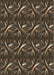 Patterned Dark Almond Brown Novelty Rug, pat2161