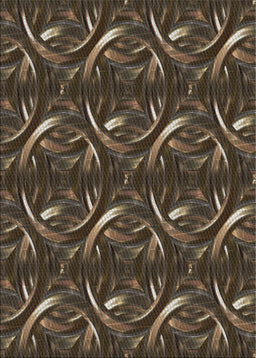 Machine Washable Transitional Dark Almond Brown Rug, wshpat2161