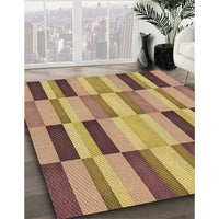 Patterned Orange Rug, pat2162brn
