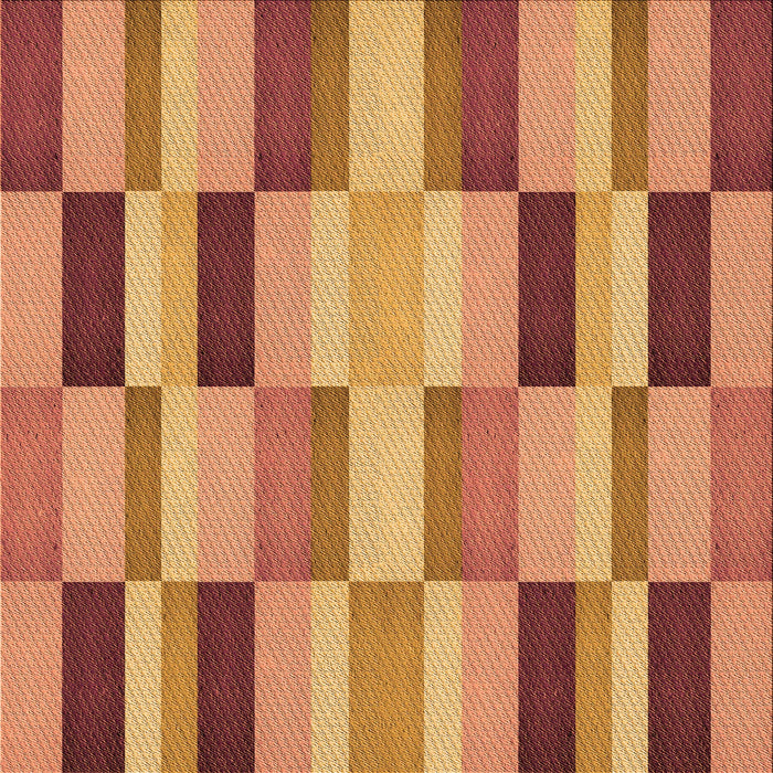 Round Patterned Red Rug, pat2162org