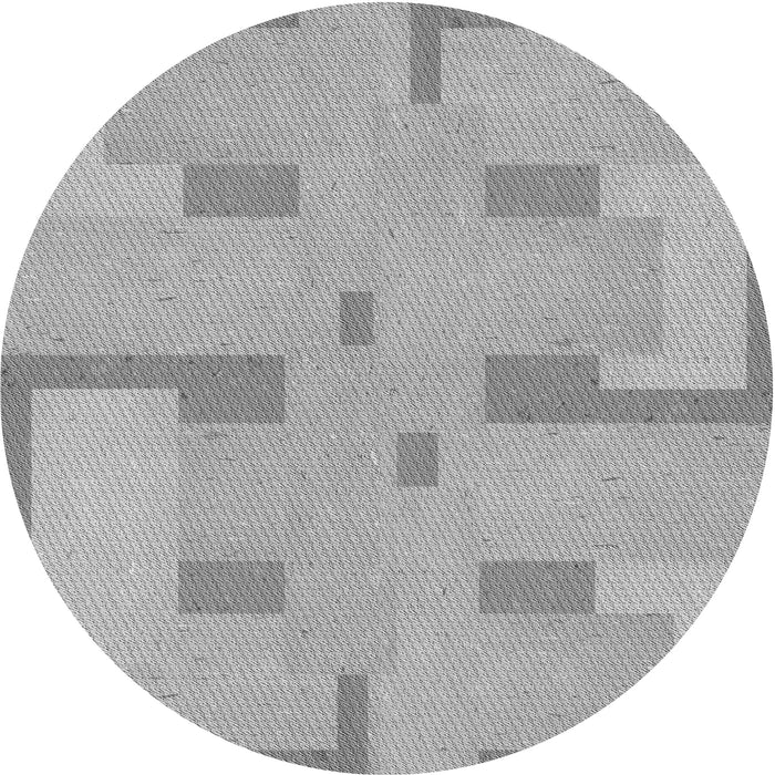 Square Patterned Silver Gray Rug, pat2163gry