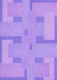 Machine Washable Transitional Bright Lilac Purple Rug, wshpat2163pur