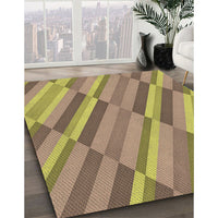 Patterned Brown Rug, pat2164brn