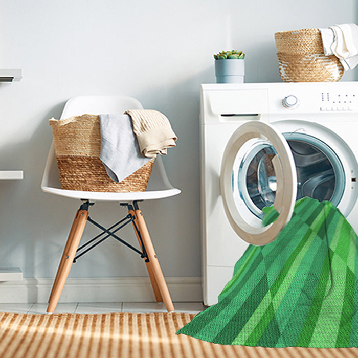 Machine Washable Transitional Neon Green Rug in a Washing Machine, wshpat2164grn