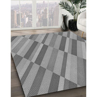 Patterned Dark Gray Rug, pat2164gry