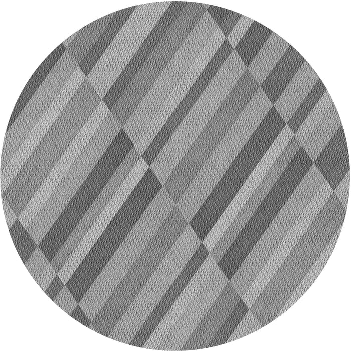 Square Patterned Dark Gray Rug, pat2164gry