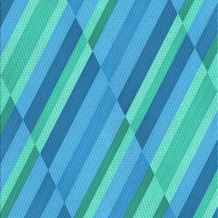 Patterned Bright Turquoise Blue Rug, pat2164lblu