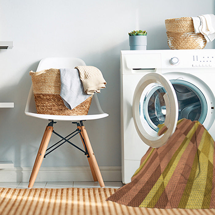 Machine Washable Transitional Red Rug in a Washing Machine, wshpat2164org