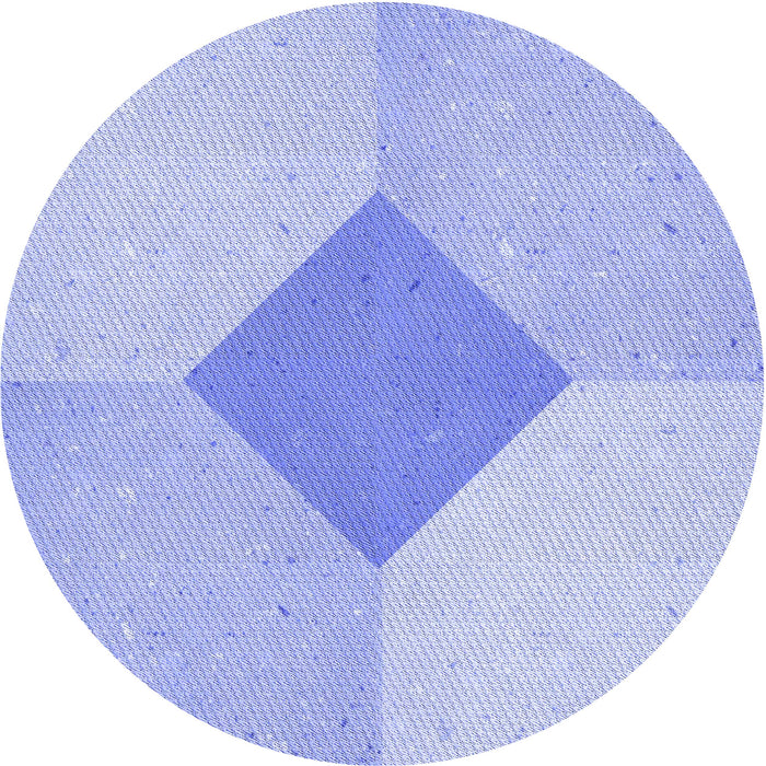 Square Patterned Sky Blue Rug, pat2165blu