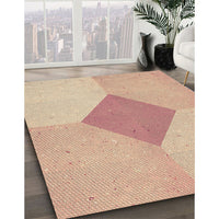 Patterned Sunrise Orange Rug, pat2165brn