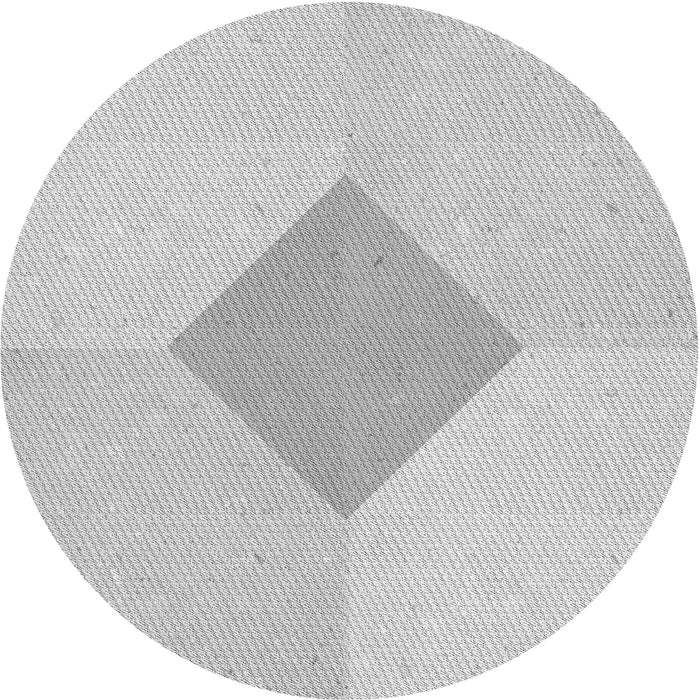 Square Patterned Dark Gray Rug, pat2165gry