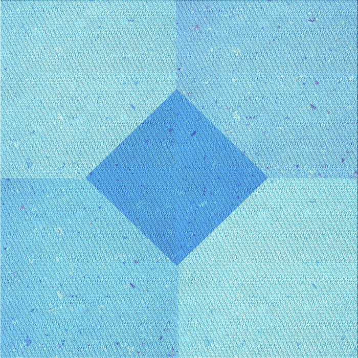 Round Machine Washable Transitional Blue Rug, wshpat2165lblu