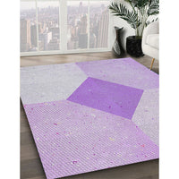 Patterned Pink Novelty Rug, pat2165