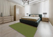 Patterned Army Green Rug in a Bedroom, pat2166brn