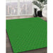 Machine Washable Transitional Green Rug in a Family Room, wshpat2166grn