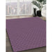 Machine Washable Transitional Orchid Purple Rug in a Family Room, wshpat2166pur