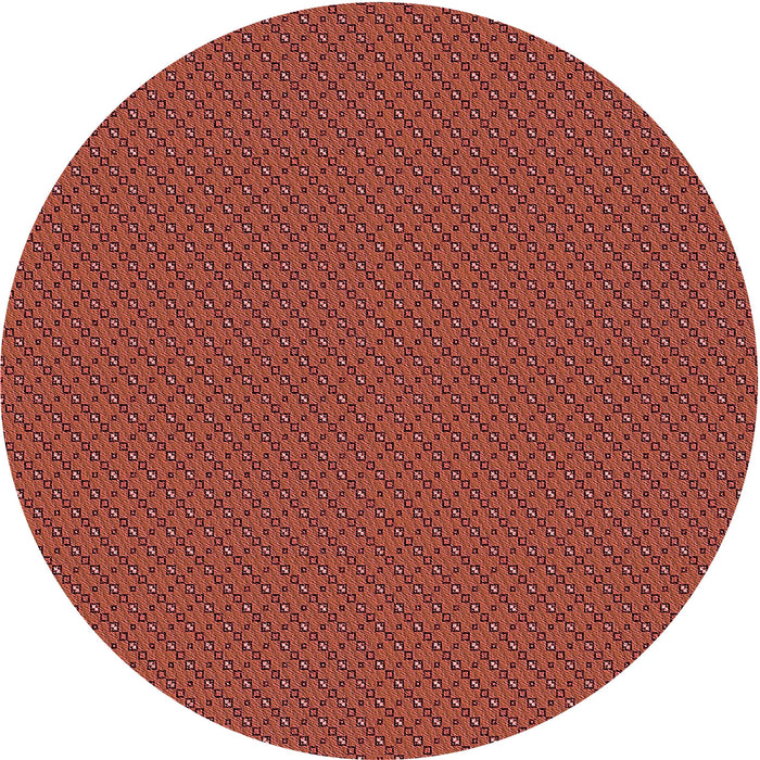 Square Patterned Bright Orange Rug, pat2166rd