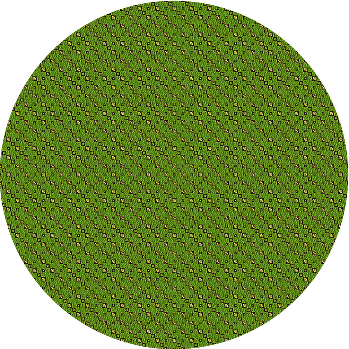 Square Machine Washable Transitional Green Rug in a Living Room, wshpat2166yw