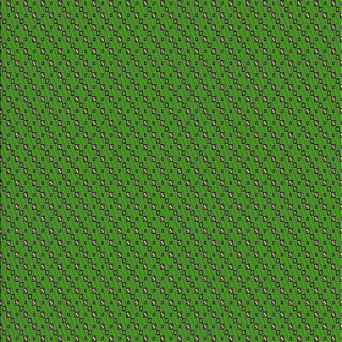 Patterned Deep Emerald Green Novelty Rug, pat2166