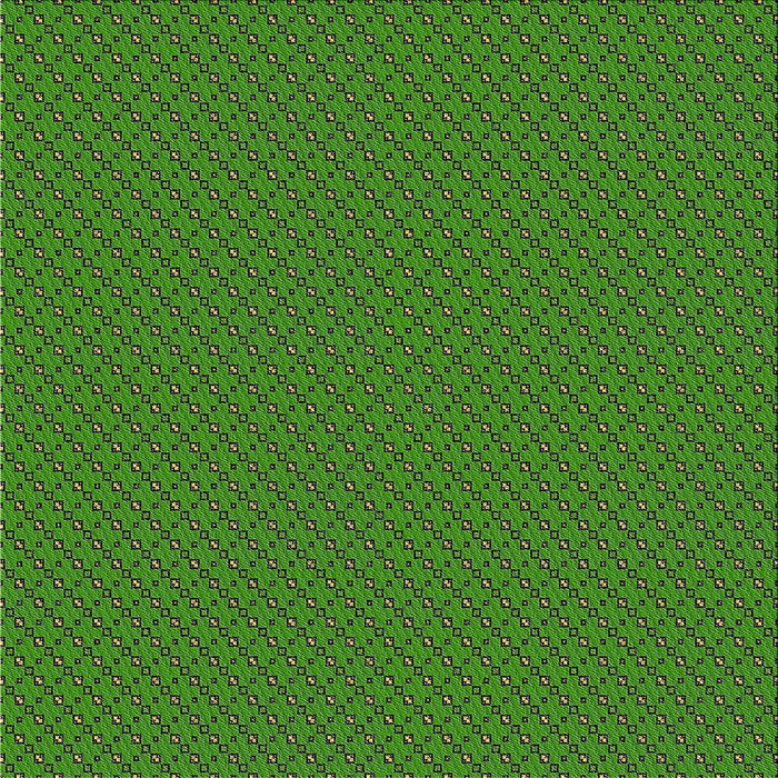 Square Patterned Deep Emerald Green Novelty Rug, pat2166